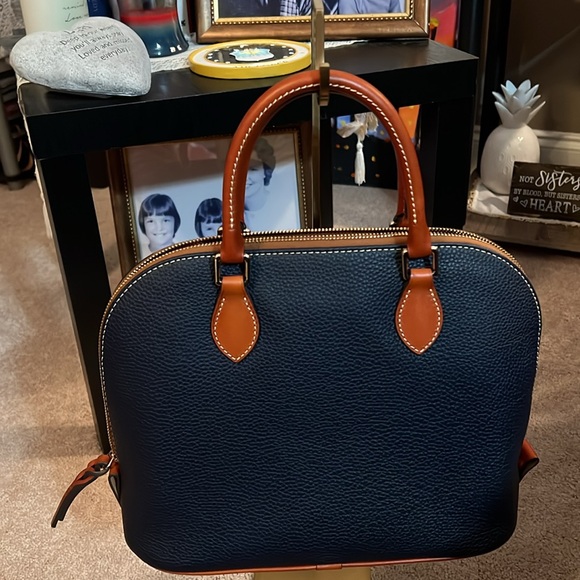 Dark blue Dooney and Bourke Satchel - Picture 4 of 7